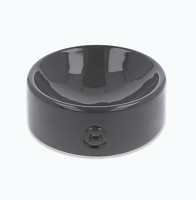 Керамическая миска со сферическим дном Bowl Gray, Harley and Cho  магазин Glossary 