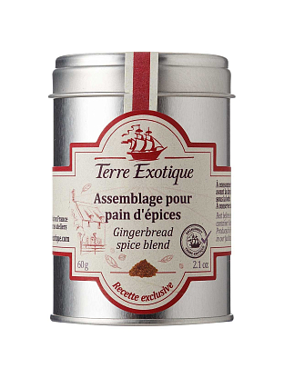 Смесь специй для имбирного хлеба из Кольмара (Франция) Terre Exotique,  магазин Glossary 