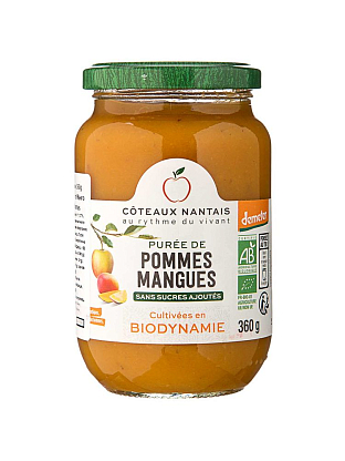 Пюре фруктовое Яблоко и Манго органическое, Coteaux Nantais магазин Glossary 