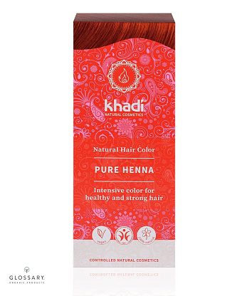 Растительная краска для волос "Чистая Хна, Красный" (Pure Henna Red) магазин Glossary 