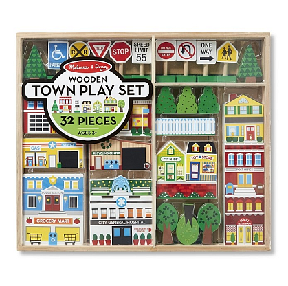 Деревянный набор "Город" Melissa&Doug магазин Glossary 