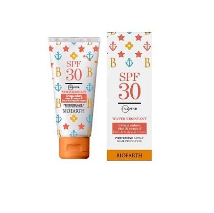SUN LOVE FACE AND BODY SUN CREAM SPF30 Солнцезащитный крем для лица/тела Bioearth,  магазин Glossary 