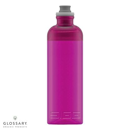 Бутылка для напитков с питьевым клапаном розовая 600 мл Feel магазин Glossary 