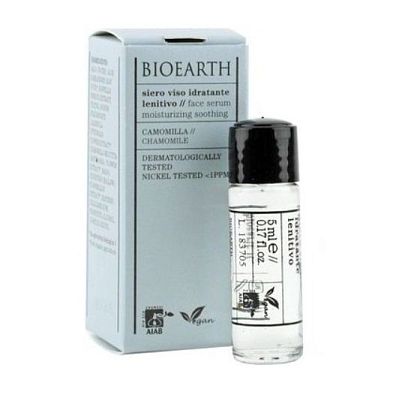 M&S Face Serum Moisturing Soothing - Chamomile - Увлажняющая и успокаивающая сыворотка для лица Bioearth,  магазин Glossary 