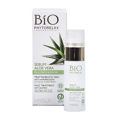 Сыворотка для лица матирующая SEBUM ALOE VERA Phytorelax магазин Glossary 