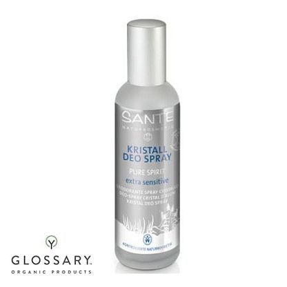 БИО-Дезодорант-спрей Crystal для сверхчувствительной кожи  неароматизированный Sante магазин Glossary 