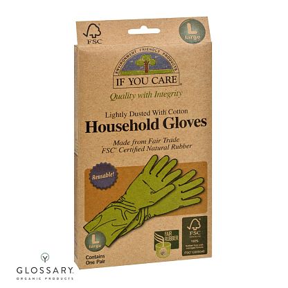 Перчатки латексные зеленые Large магазин Glossary 