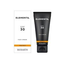 ELEMENTA_ SPF30 FACE CREAM Защитный крем для лица для всех типов кожи с безопасными фильтрами Bioearth,  магазин Glossary 