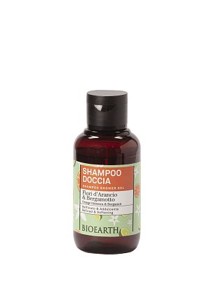 Family Orange blossom & Bergamot Shampoo shower gel Шампунь-гель увлажняющий для волос/душа Bioearth,  магазин Glossary 