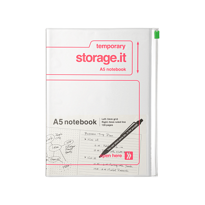 Блокнот A5 белый с розовым Storage.It Mark's,  магазин Glossary 