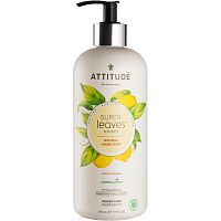 Мыло для рук жидкое с ароматом лимона "Super Leaves" Attitude магазин Glossary 