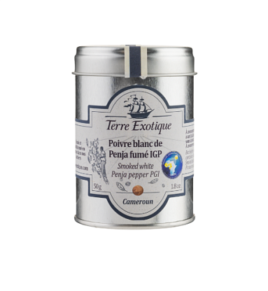 Перец белый копченый из Пенджи (Камерун) Terre Exotique,  магазин Glossary 