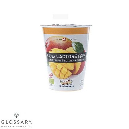 Йогурт с манго безлактозный Biedermann,  магазин Glossary 