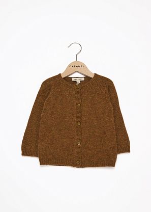 Вязаный кардиган темно-коричневый Caramel, магазин Glossary 