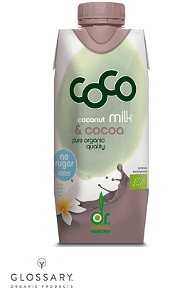 Молоко кокосовое с какао органическое магазин Glossary 