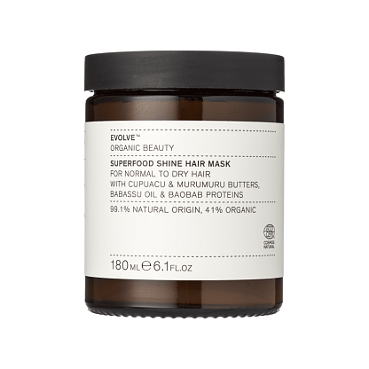 Маска для сайва волос с суперфудами Evolve Organic Beauty,  магазин Glossary 