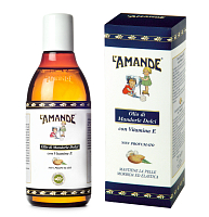 Масло для увлажнения кожи СЛАДКИЙ МИНДАЛЬ без запаха L`Amande, магазин Glossary 