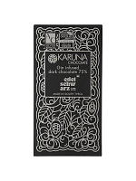 Шоколад черный с джином Edelschwarz 75%, Karuna chocolate магазин Glossary 