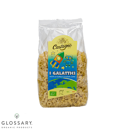 Макароны GALATTICI из пшеницы Дурум органические Castagno,  магазин Glossary 