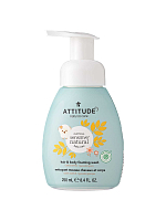 Пенка для мытья тела и волос детская Sensitive Skin, Attitude магазин Glossary 