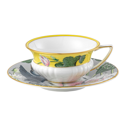 Чашка с блюдцем "Водяная лилия" Wonderlust Teaware, Wedgwood магазин Glossary 