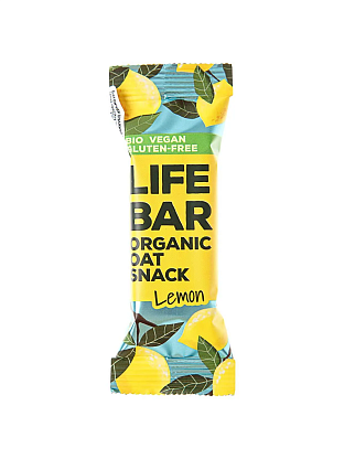 Батончик овсяный Лимон органический Lifebar Lifefood магазин Glossary 