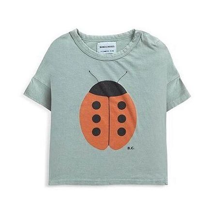 Ladybug short sleeve T-shirt baby, Bobo Choses магазин Glossary 