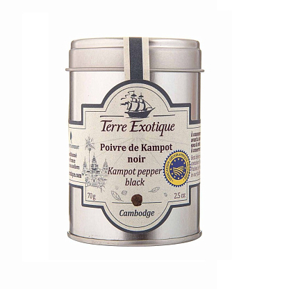 Перец "Black Kampot" из Камбоджи Terre Exotique, магазин Glossary 