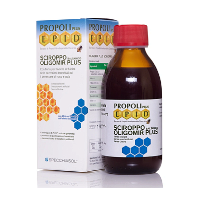Propoli plus EPID sciroppo Oligomir plus (Прополис плюс ЕПИД Олигомир плюс) сироп Specchiasol,  магазин Glossary 