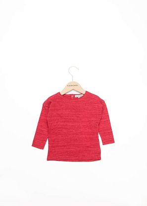 Трикотажный топ для малышей красный Caramel, магазин Glossary 
