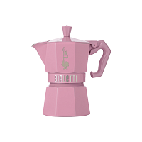 Кофеварка гейзерная на 3 чашки розовая Moka Express, Bialetti магазин Glossary 
