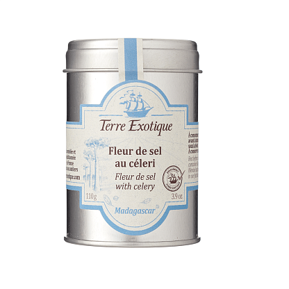 Соль пищевая Флер де сель с сельдереем Terre Exotique,  магазин Glossary 