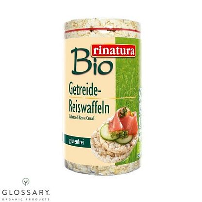 Хлебцы рисовые органические без глютена  Rinatura, магазин Glossary 