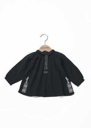 Тканый топ для младенцев черный Caramel,  магазин Glossary 