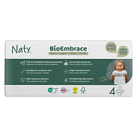 Одноразовые детские подгузники BioEmbrace Размер 4 (7-18 кг.) Eco by Naty магазин Glossary 