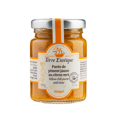 Пюре из желтого перца чили с лаймом Terre Exotique,  магазин Glossary 