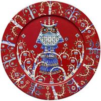 Тарелка красная с рисунком, Iittala магазин Glossary 