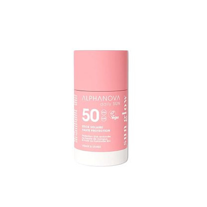 Солнцезащитный стик для лица SPF 50 с усиленной защитой UVA ALPHANOVA Daily Sun магазин Glossary 