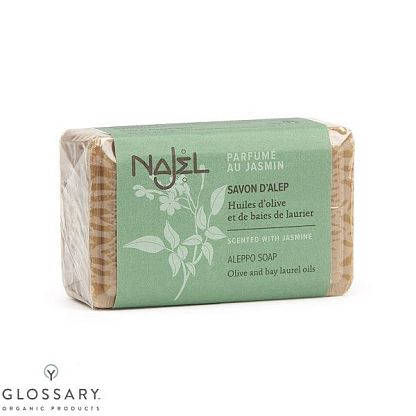Алеппское мыло  с ароматом жасмина Najel,  магазин Glossary 