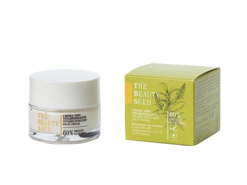 TBS VITAMIN ENRICHED FACE CREAM brightening, with vitamins C, E, F, B5 & PP Крем витаминизирующий для энергии и сияния усталой и атонической кожи лица Bioearth,  магазин Glossary 
