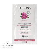 БИО-Маска для лица Активное разглаживание и увлажнение для сухой кожи Роза Logona магазин Glossary 