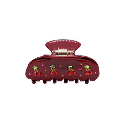 Sweetheart Clip in Bordeaux Cherry Pie Крабик для волос "Bordeaux Cherry Pie" Emi Jay,  магазин Glossary 