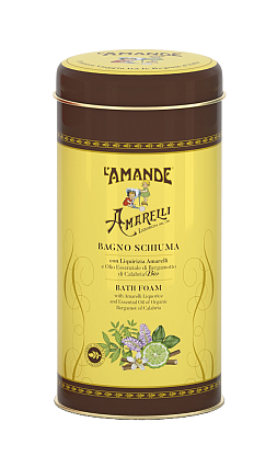 Гель для душа и ванны КАЛАБРИЯ с Лакрицей и Бергамотом в подарочном металлическом футляре L`Amande, магазин Glossary 