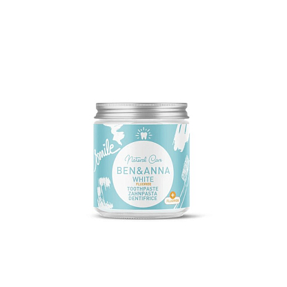 Натуральная зубная паста White с фтором Ben&Anna магазин Glossary 