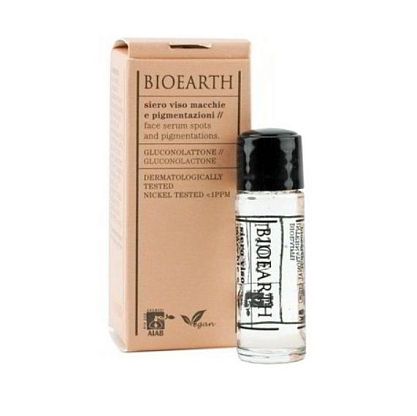 M&S Face Serum Spots And Pigmentation - Gluconolactone Сыворотка увлажняющая от пигментации и пятен для сияния кожи Bioearth,  магазин Glossary 