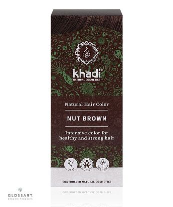 Растительная краска для волос "Орехово-коричневый" (Nut Brown) магазин Glossary 