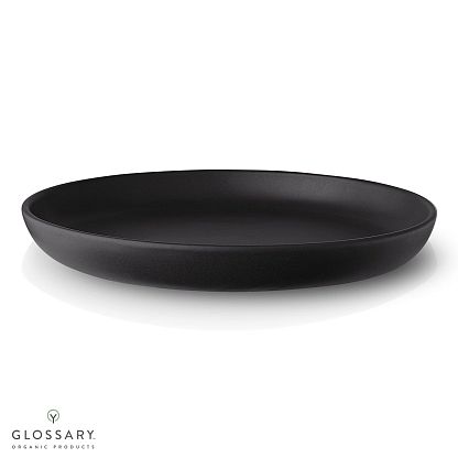 Тарелка черная керамическая 25 см Nordic Kitchen магазин Glossary 