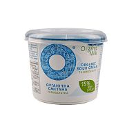 Сметана органическая термостатная жирность 15,0% Organic Milk,   магазин Glossary 