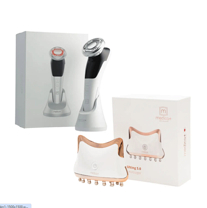 Набор микротокового RF Lifting массажера для лица Skin Lifting 7.0 White + Микротоковый лифтинг Medica+ Skin Lifting 5.0 магазин Glossary 