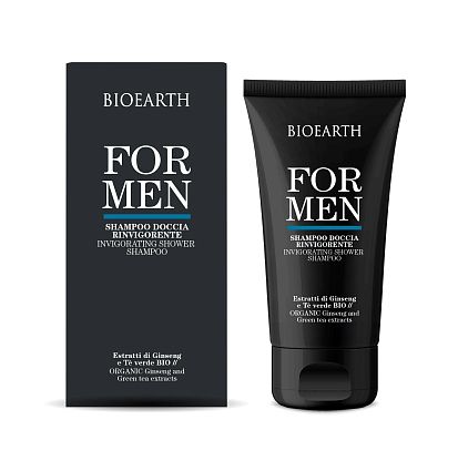 Шампунь-гель освежающий для волос и тела FOR MEN Bioearth магазин Glossary 